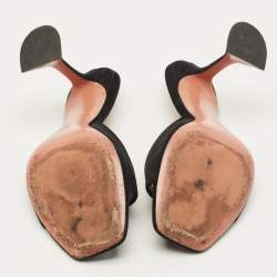 مملوكة مسبقًا صندل سلايد أمينة معادي سويد أسود لوبيتا مقاس 41