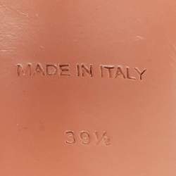 Pre Owned Amina Muaddi Gilda Size 39.5 Black Satin Ankle Strap Sandals