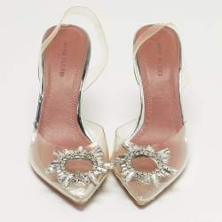 مملوكة مسبقًا Amina Muaddi Begum Size 37 Transparent PVC Slingback Pumps