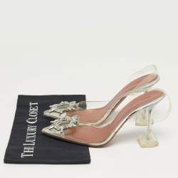 مملوكة مسبقًا Amina Muaddi Begum Size 37 Transparent PVC Slingback Pumps