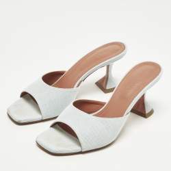 مملوكة مسبقًا صندل سلايد أمينة معادي بي في سي أخضر لوبتا مقاس 39.5