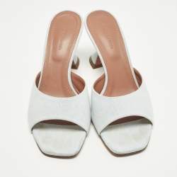 مملوكة مسبقًا صندل سلايد أمينة معادي بي في سي أخضر لوبتا مقاس 39.5