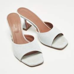 مملوكة مسبقًا صندل سلايد أمينة معادي بي في سي أخضر لوبتا مقاس 39.5