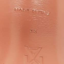 Pre Owned حذاء كعب عالي أمينة معادي بيجوم ساتان وردي مزخرف كريستال فتحة كعب مقاس 41