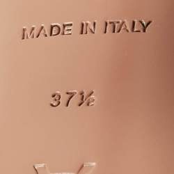 Pre Owned Amina Muaddi Naima Crystal Embellished Size 37.5 Black Suede Slide Sandals