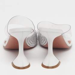 Pre Owned صندل سلايد أمينة معادي بي في سي أخضر لوبتا مقاس 39.5