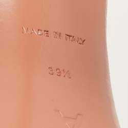 Pre Owned Amina Muaddi Fiona Size 39.5 Multicolor Python Pointed Toe Mules