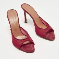 مملوكة مسبقًا صندل سلايد أمينة معادي بي في سي أخضر لوبتا مقاس 39.5