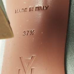 Pre Owned حذاء كعب عالي أمينة معادي بيغام ساتان أبيض مزخرف كريستال مقدمة مدببة مقاس 39