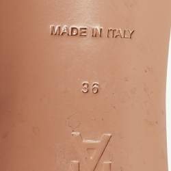 Pre Owned Amina Muaddi lupita Size 36 Blue PVC Slide Sandals