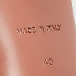 Pre Owned Amina Muaddi Silver PVC Rosie Slingback Pumps Size 40 