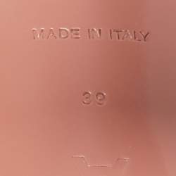 Pre Owned Amina Muaddi Blue PVC Begum Pumps Size 39