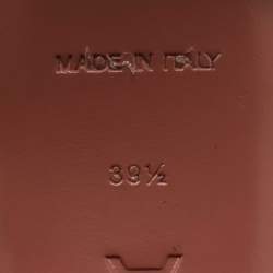 Pre Owned Amina Muaddi Green Satin Rosie Slingback Pumps Size 39.5