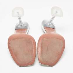 Amina Muaddi Transparent PVC Lupita Slide Sandals Size 41