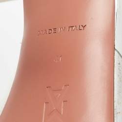 Amina Muaddi Transparent PVC Lupita Slide Sandals Size 41