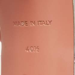 Pre Owned Amina Muaddi Transparent PVC Dalida Slides Size 40.5