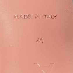 Pre Owned Amina Muaddi Transparent PVC Begum Slingback Pumps Size 41