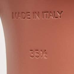 Pre Owned Amina Muaddi Black Satin Vita Ankle Tie Sandals Size 35.5