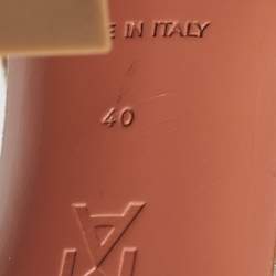 Pre Owned Amina Muaddi Silver Glitter Gilda Slide Sandals Size 40