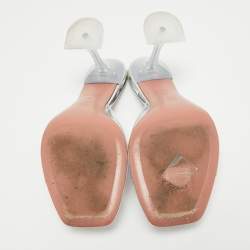 Amina Muaddi Transparent PVC Lupita Slide Sandals Size 41