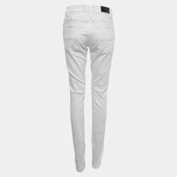 Amiri White Distressed Denim Skinny Jeans L Waist 31"