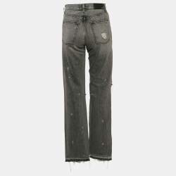 Amiri Grey Denim Ripped Jeans M Waist 26"