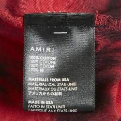 Amiri Red Wild Ones Print Jersey Tie-Dye T-Shirt M