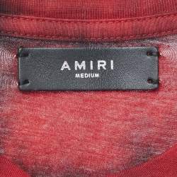 Amiri Red Wild Ones Print Jersey Tie-Dye T-Shirt M
