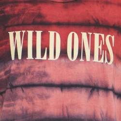 Amiri Red Wild Ones Print Jersey Tie-Dye T-Shirt M