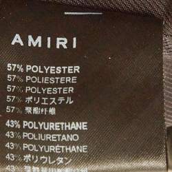 Pre Owned مشّد أميري بسحاب جلد أسود مقاس صغير (سمول)