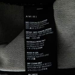 Amiri Grey Denim Distressed Skinny Jeans S 