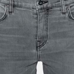 Amiri Grey Denim Distressed Skinny Jeans S 