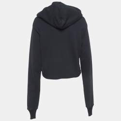 Pre Owned Amiri Black Lovers Print Cotton Hooded Sweatshirt S