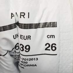 Pre Owned Amiri Blue/White Leather MA-1 Low Top Sneakers Size 39