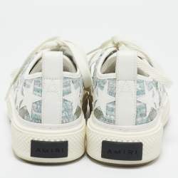 Amiri Multicolor Leather and Tweed Stars Court Low Top Sneakers Size 39