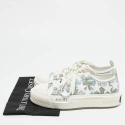 Amiri Multicolor Leather and Tweed Stars Court Low Top Sneakers Size 39