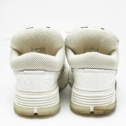 Pre Owned Amiri White Mesh and Leather MA-1 Sneakers Size 40