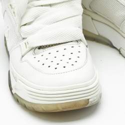 Pre Owned Amiri White Mesh and Leather MA-1 Sneakers Size 40