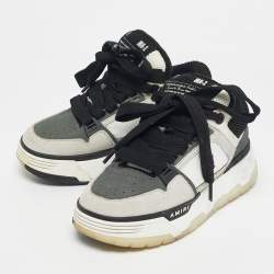 Pre Owned Amiri Tricolor Mesh and Suede MA1 Lace Up Sneakers Size 35