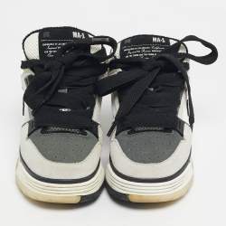 Pre Owned Amiri Tricolor Mesh and Suede MA1 Lace Up Sneakers Size 35
