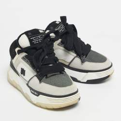 Pre Owned Amiri Tricolor Mesh and Suede MA1 Lace Up Sneakers Size 35
