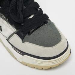 Pre Owned Amiri Tricolor Mesh and Suede MA1 Lace Up Sneakers Size 35