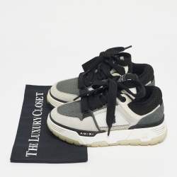 Pre Owned Amiri Tricolor Mesh and Suede MA1 Lace Up Sneakers Size 35