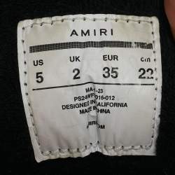 Pre Owned Amiri Tricolor Mesh and Suede MA1 Lace Up Sneakers Size 35