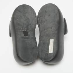 Pre Owned Amiri Script Size 37 Black Leather Platform Sandals