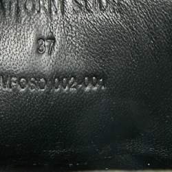 Pre Owned Amiri Script Size 37 Black Leather Platform Sandals