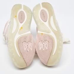 Amiri Pink/White Mesh and Leather MA-1 Sneakers Size 39
