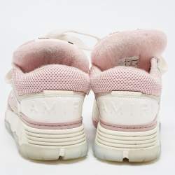 Amiri Pink/White Mesh and Leather MA-1 Sneakers Size 39