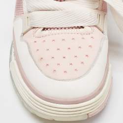 Amiri Pink/White Mesh and Leather MA-1 Sneakers Size 39