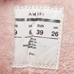 Amiri Pink/White Mesh and Leather MA-1 Sneakers Size 39